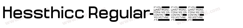 Hessthicc Regular字体转换